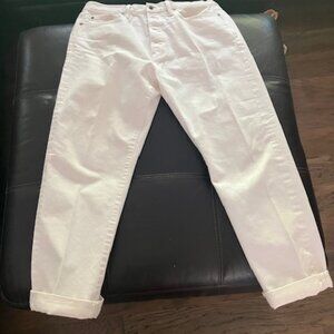 TODD SNYDER Classic Fit Selvedge Jeans in White Size 34x30